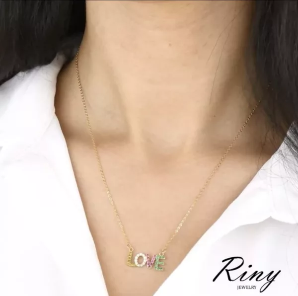 Collier Love color riny