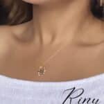 Collier Lettre Or 18K riny