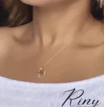 Collier Lettre Or 18K riny