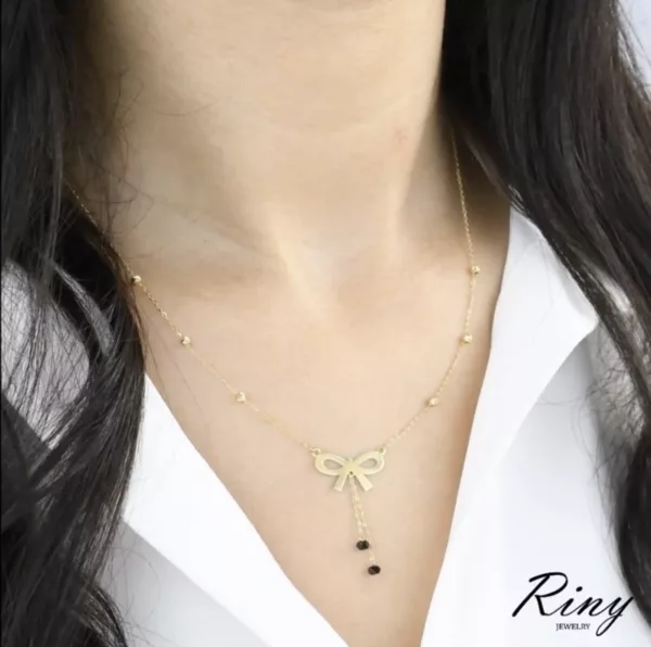 Collier Papillon Noire – Image 1