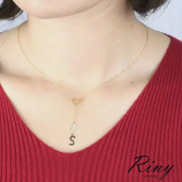 Collier Cœur Alphabétique – Image 1