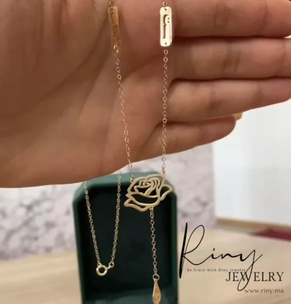 Collier Fleur d'or – Image 2