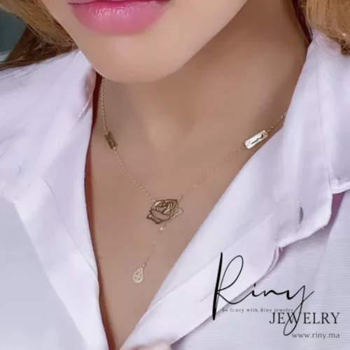 Collier Fleur d'or