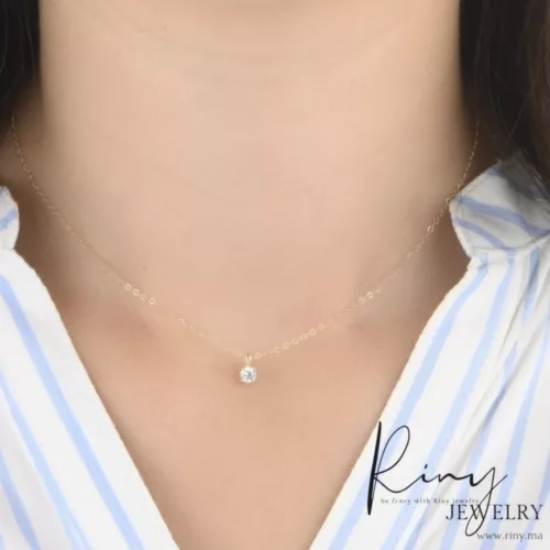 Collier perle blanche riny