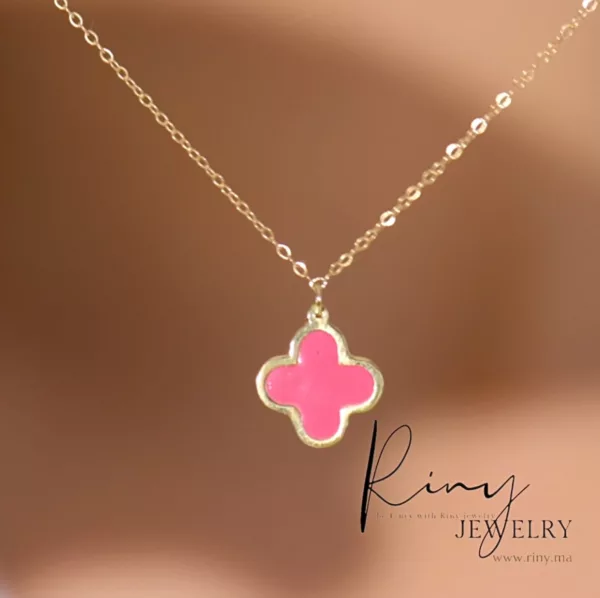 Collier Calvin rose – Image 2