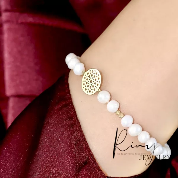 Bracelet "Perles de Lumière" - Or 18k & Perles Blanches