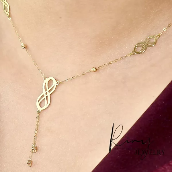 collier "Toi à l'Infini", une pièce d'exception en or véritable 18 carats