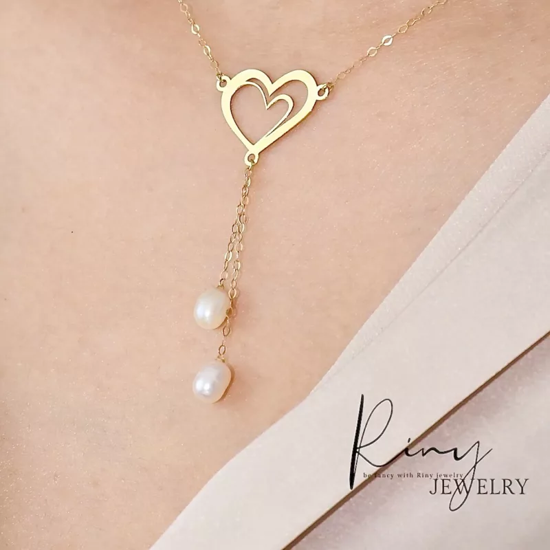 Collier "Mon Cœur" Personnalisé avec Initiales - Or 18k